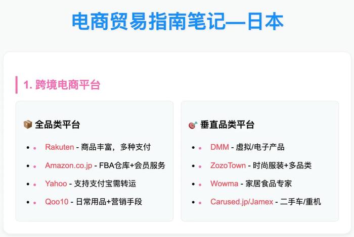 日本跨境电商平台网站（日本跨境电商平台网站官网）