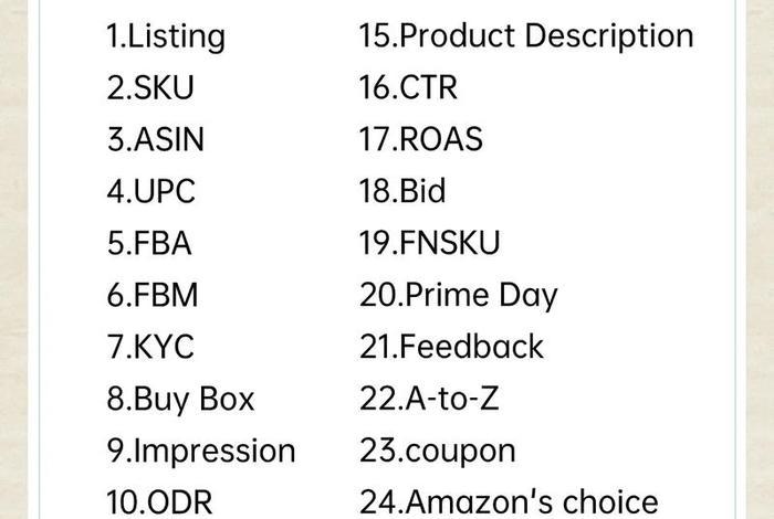电商常用术语英文缩写（电商常用术语英文缩写是什么）