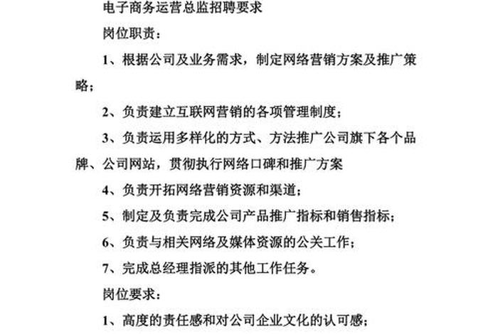电商运营总监岗位职责,电商运营总监岗位职责内容 电商运营总监岗位职责,电商运营总监岗位职责内容