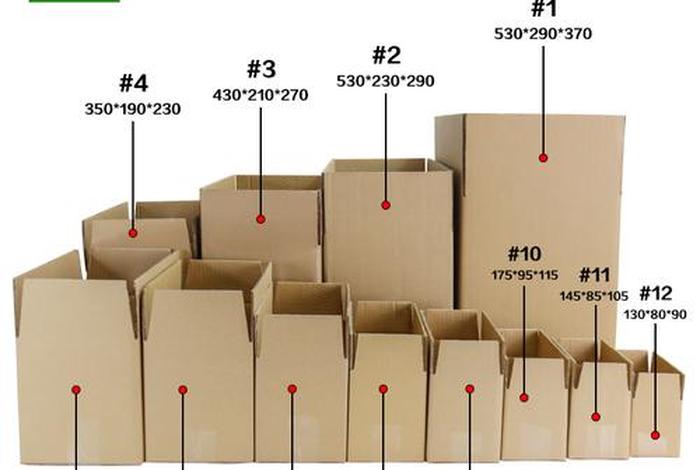 电商纸箱尺寸规格表，电商纸箱尺寸规格表图片