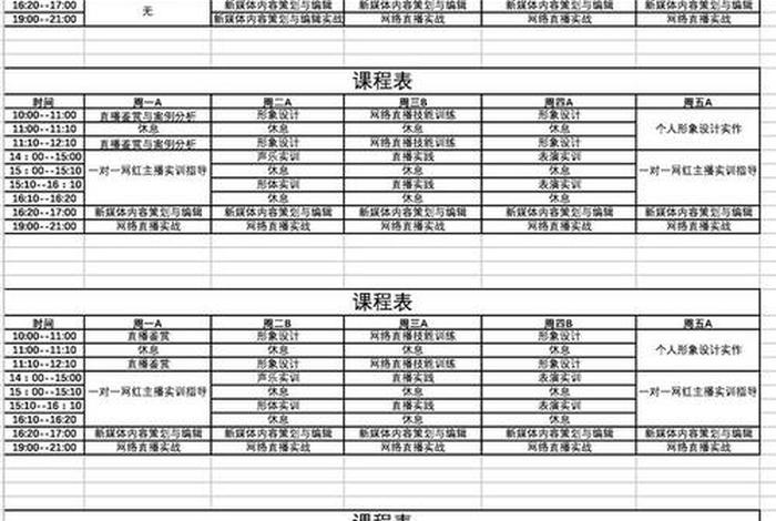 电商直播培训班课程表 - 电商直播培训班课程表安排