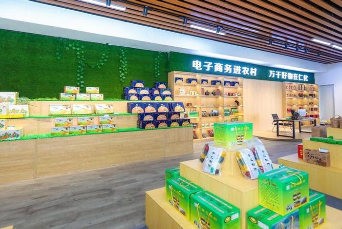 电商服务中心展厅；电商服务中心展厅效果图