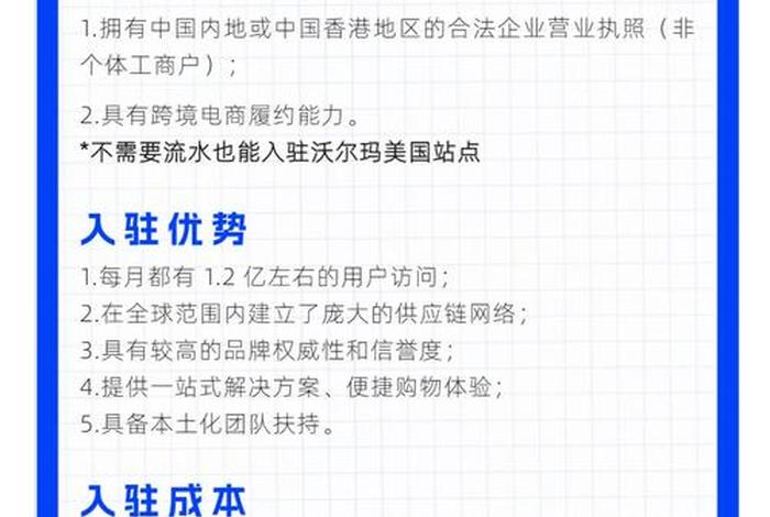 沃尔玛全球电商入驻（沃尔玛全球电商入驻费用）