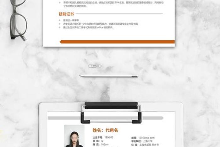 电商简历模板框架 女生电商创业简历模板