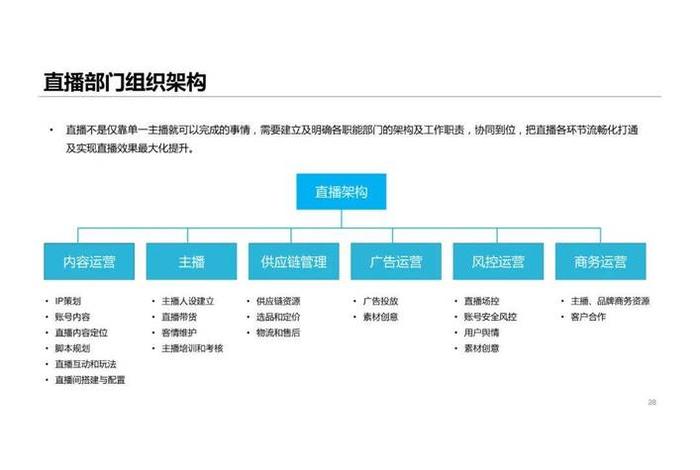 电商团队人员架构；电商团队人员架构图